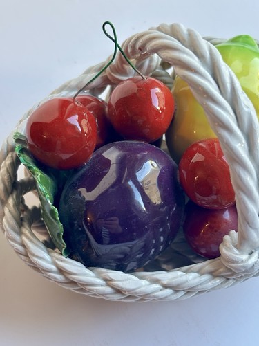 Capodimonte obstkorb keramik - capodimonte,