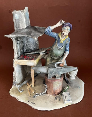 Alte porzellan figur - porzellan, italien