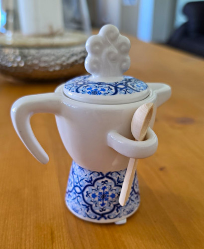 Zuckerdose mit deckel keramik - zuckerdose,