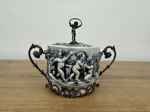 Capodimonte italien deckeldose - capodimonte,